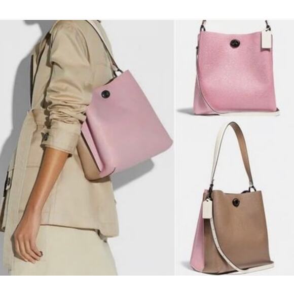 Coach Charlie Bucket Bag In Colorblock - Picture 1 of 10